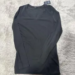 AZUL by moussy トップス ブラック Vネック 長袖マウジー