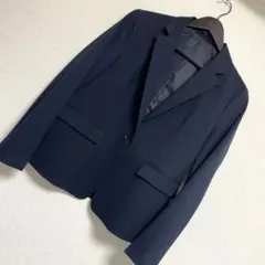 GU ジーユー ウォッシャブルテーラードジャケットZ ネイビー　Ｌ