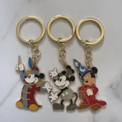 東京ディズニーランド 15周年20周年ミッキーマウス キーホルダーセット