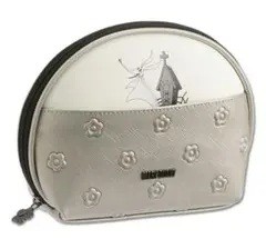 MARY QUANTディズニーゼロデザインラウンドポーチL(シルバー)