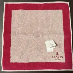 【新品未使用】LANVIN ハート ピンク タオルハンカチのサムネイル