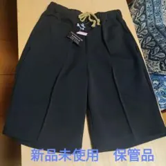 スポーツウェア　黒 ハーフパン　 ゴムウエスト　体操着