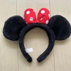ミニーマウス 耳付きカチューシャ