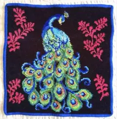 ★FEILER★ ピーコック柄　タオルハンカチ