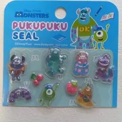 ディズニー　ぷくぷくシール　モンスターズ・インク　おすそ分け　サリー　マイク