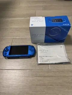 SONY PSP 本体 青 3000型ジャンク　箱付き