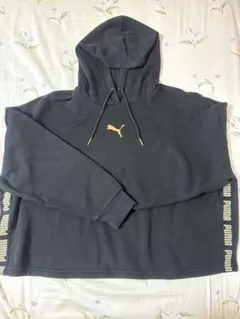 PUMA プーマ パーカー ブラック ゴールドロゴのサムネイル
