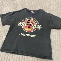 ミッキーマウス Tシャツ 100cm ダークグレー