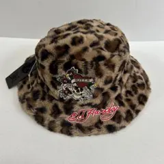 【新品タグ付き】ED HARDY エドハーディー　バケットハット　レオパード