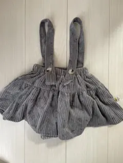 ベビー スカートサロペット ブルマ コーデュロイ グレー