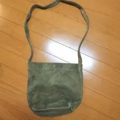 HASHIBAMIi スウェードショルダーバッグ カーキ