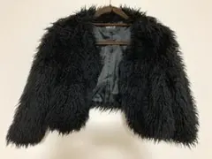 COMME CA ISM ブラックファーコート Mサイズ