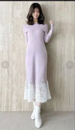 Mercuryduo ワンピース　ウエスト　オフショル　M