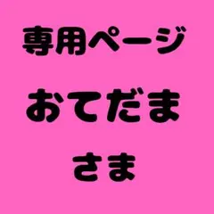 おてだま 様　専用ページ