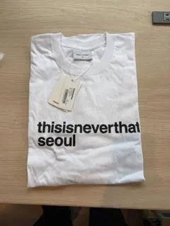 thisisneverthat ホワイトTシャツ L ソウル限定　半袖のサムネイル