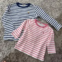 【美品⭐︎】HOT BISCUITS MikiHouse ロンＴ 長袖 姉弟　兄妹