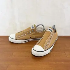 美品　コンバース　オールスター　スリッポン　23.5センチ　ブラウン