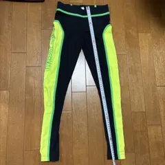 ZUMBA ORIGINAL レギンスパンツ ブラック ネオンイエロー
