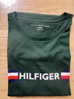 TOMMY HILFIGER Tシャツ XL ダークグリーン
