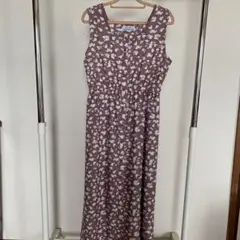 パラビオン フラワー ロング ワンピース ピンク 花柄のサムネイル