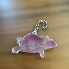 カメ型アクリルキーホルダー