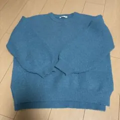 niko and ... 青 長袖ニット L