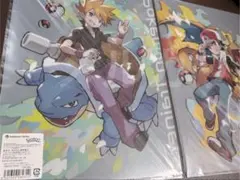 ポケモントレーナーズ レッド&グリーン A4クリアファイル2枚セット