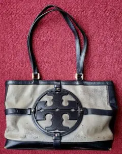 Tory Burch トリーバーチ トートバッグ ブラック×グレーのサムネイル