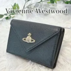 未使用級✨ヴィヴィアンウエストウッド　三つ折り財布 コンパクトウォレット オーブ