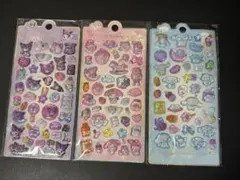 3Dカラフルキャラクターウォーターシールクロミ、マイメロデイ、シナモンロール