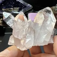 極上 コロンビア産 ピンクレムリアン 水晶クラスター 128g