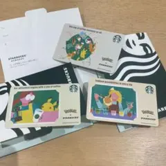 pin未削り スターバックス ポケモン カード 3枚セット 限定コラボ 残高0