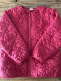 【美品】プティマイン キルティングジャケット 赤120cm