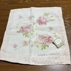 LAURA ASHLEY タオルハンカチ 花柄 ピンクのサムネイル