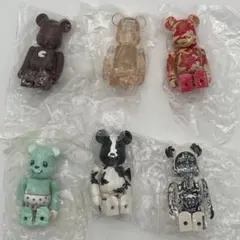BE@RBRICK 100%×6体まとめ　シリーズ12 ベアブリック②