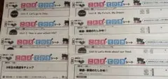 小学6年 英語　カラーテストこたえ・てびきシート　8枚　 小6 予習　ぶんけいのサムネイル