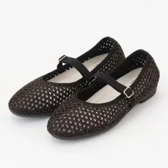 steppi ラウンド メッシュ バレエパンプス