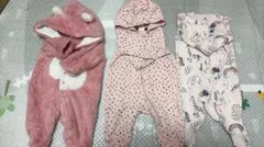 新生児サイズ まとめ売り SHIEN H&M NEXT 女の子 冬 ロンパース