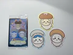 ちいかわ　ハチワレ　うさぎ　きのこ　ダイカットステッカー　ウエハースカード