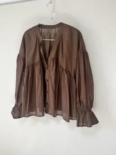 titivate キャンディースリーブギャザーブラウス