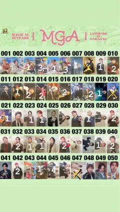 MGA in HARAJUKU フォトカ バラ売り