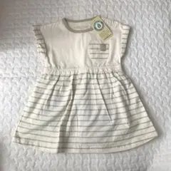 新品未使用　オーガニックコットン　ロンパース　ワンピース　サイズ60-70