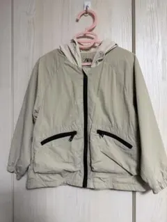 ZARA キッズ フード付きジャケット ベージュ 104cm