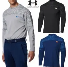 送料無料 新品 underarmour ワッフル クルー シャツ ゴルフ XL