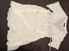 シアー　刺繍 半袖チュニック