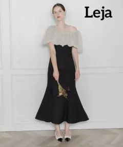 美品【LEJA】2WAYオフショルダーパフスリーブバリエマーメイド