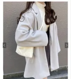 GRL グレイル ＊ ルーズテーラードコート 定番 シングルボタン ze585