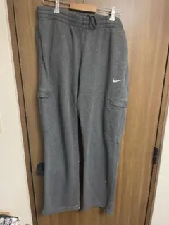 希少 00s NIKE 極太 バギースウェットカーゴパンツ ワイドレグ