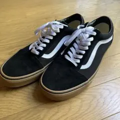 新品 vans オールドスクール ガムソール 黒 ブラック27.5cm