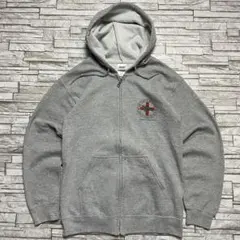 ノ*ち様 GILDAN ジップパーカー ウミガメ レスキュー グレー USA古着